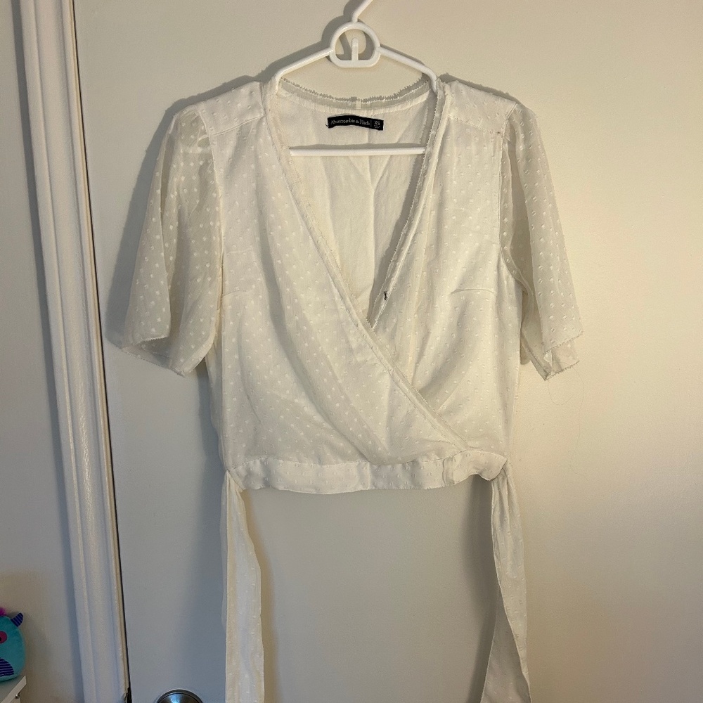 Abercrombie white blouse